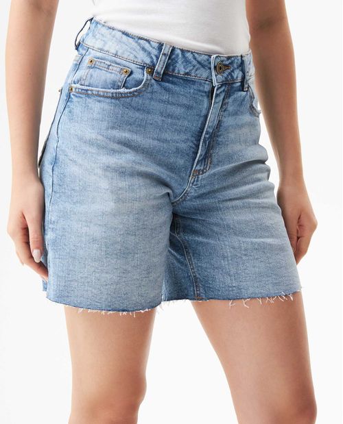 Short en Denim Tiro Alto para Mujer