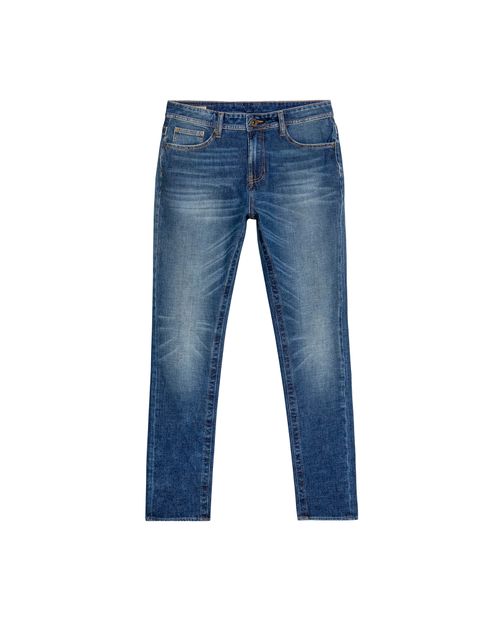 Jean Famous Skinny Fit Tiro Medio para Hombre en Algodón, Mástil