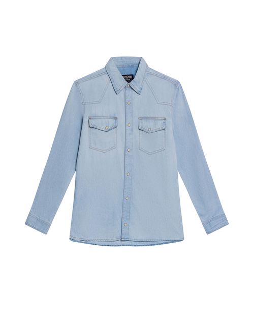 Camisa Manga Larga en Denim para Hombre