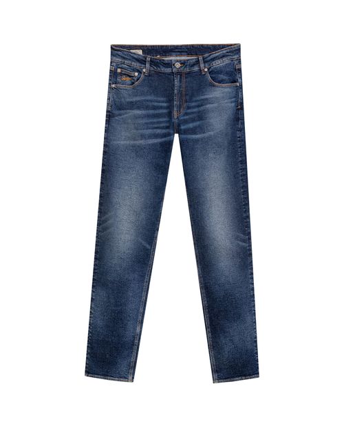 Jean Morrison para Hombre Slim Fit Tiro Bajo en Mezcla de Algodón Reciclado y Algodón, Reluciente