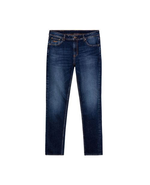 Jean Morrison Slim Fit para Hombre Tiro Medio en Algodón, Costero