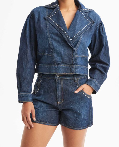 Short en Denim Tiro Alto para Mujer