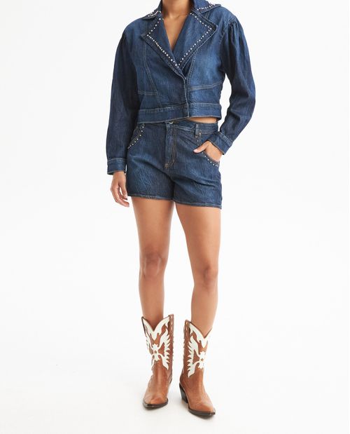 Short en Denim Tiro Alto para Mujer