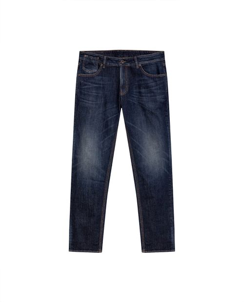 Jean Morrison Slim Fit Tiro Medio para Hombre en Algodón, Faro