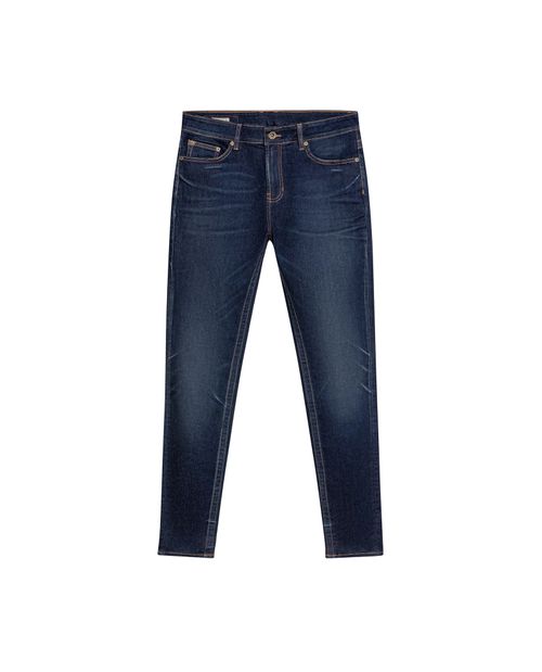 Jean Famous Skinny Fit Tiro Medio para Hombre en Mezcla de Algodón y Poliéster, Capitán