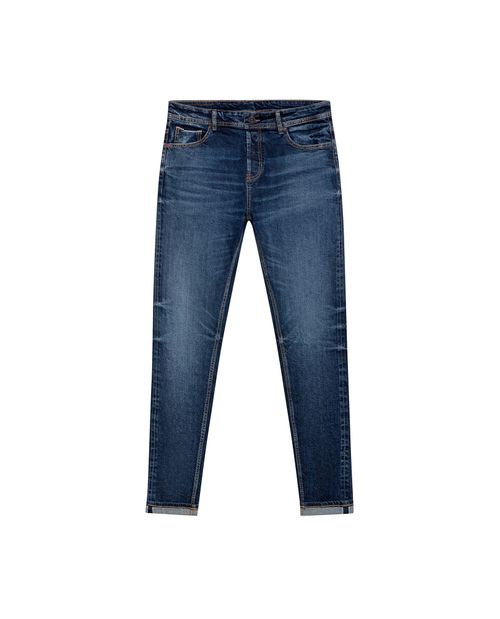 Jean Rider Skinny Fit Tiro Medio para Hombre en Algodón, Luminoso