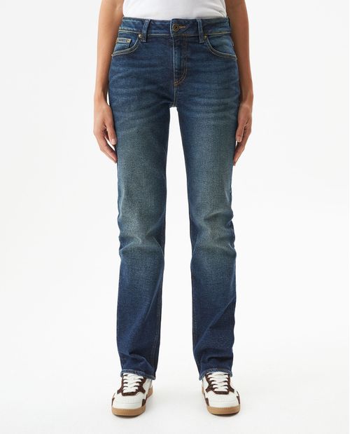 Jean Cosmo Tiro Alto para Mujer en Algodón Reciclado y Algodón, Elegante
