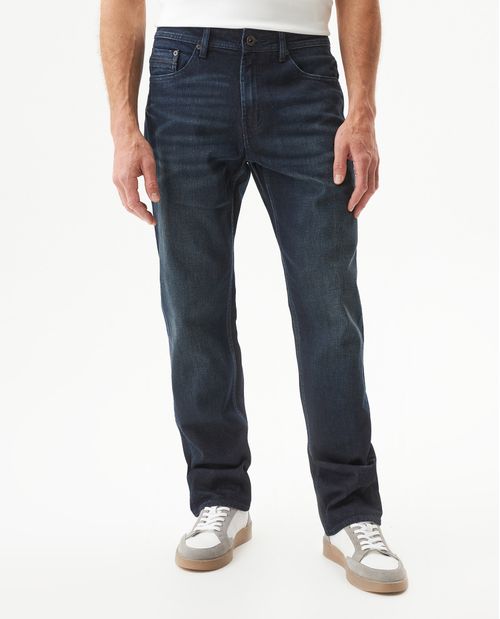 Jean Revenge Relaxed Fit Tiro Alto para Hombre en Algodón, Puerto