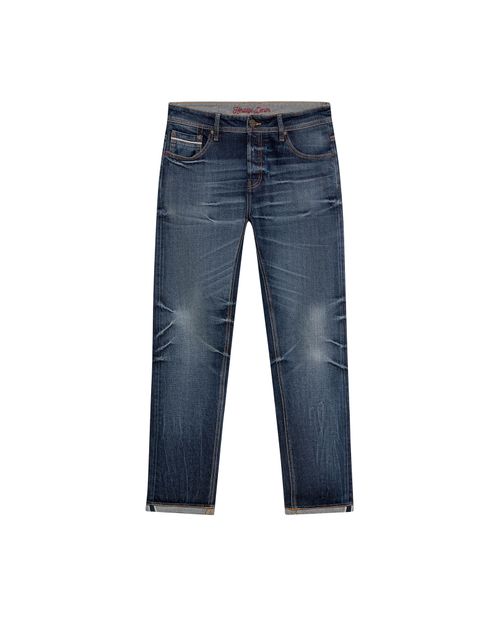 Jean Rider Heritage Skinny Fit Tiro Bajo para Hombre en Algodón, Real