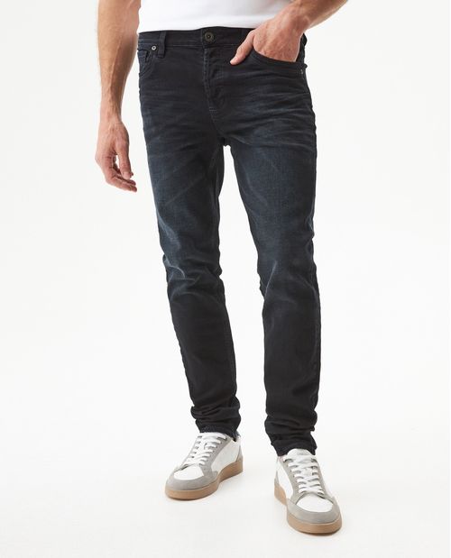 Jean Rider Skinny Fit Tiro Bajo para Hombre en Algodón, Cristal
