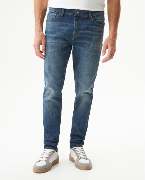 Jean Rider Skinny Fit Tiro Bajo para Hombre en Algodón, Suite