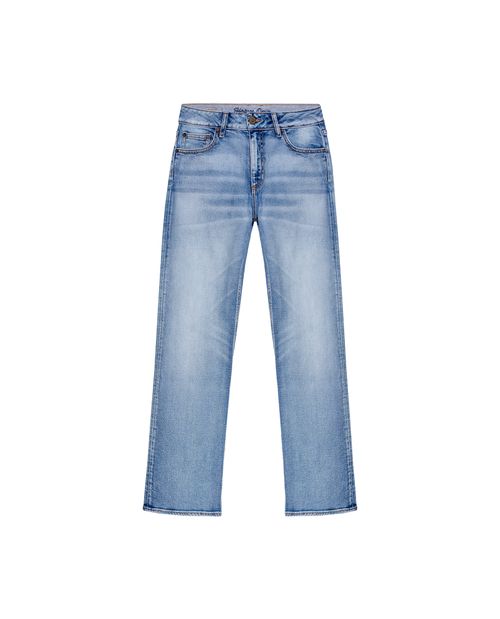 Jean Cosmo Heritage Tiro Alto para Mujer en Algodón y Poliéster, Brillante