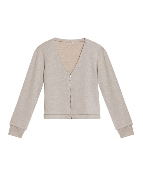 Buzo Abierto con Escote V para Mujer