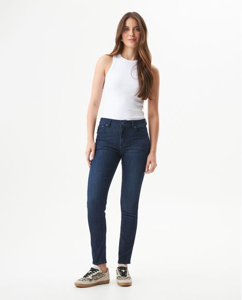 Jean Cosmo Tiro Alto para Mujer en Mezcla de Tencel y Coolmax, Rompeolas