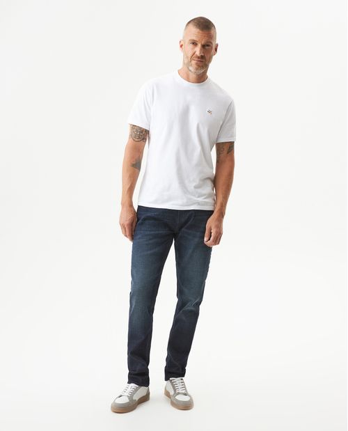 Jean Famous Skinny Fit Tiro Medio para Hombre en Algodón, Pescador