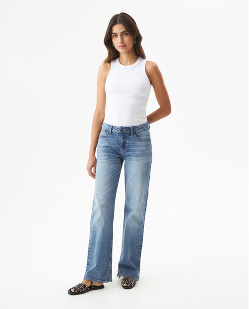 Jean Cosmo Tiro Alto para Mujer en Algodón, Suite