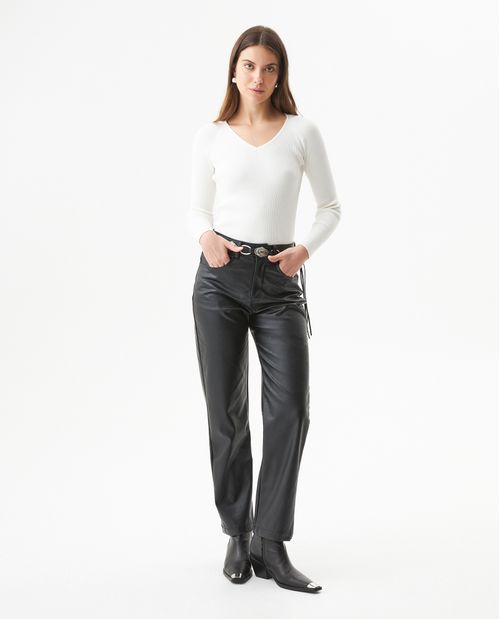 Pantalón Silueta Recta para Mujer