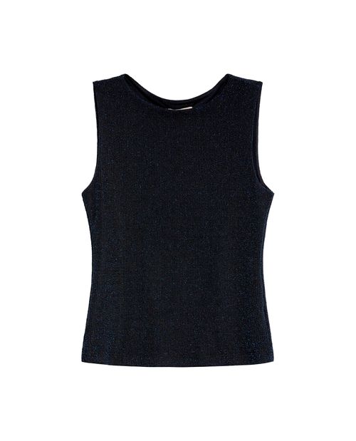 Camiseta con Escote Almendrado y Sin Mangas para Mujer