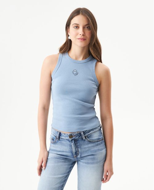 Camiseta Tipo Tank Sin Mangas para Mujer