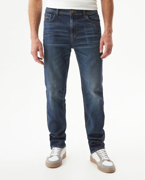 Jean Morrison Heritage Slim Fit Tiro Medio para Hombre en Algodón y Poliéster, Flota