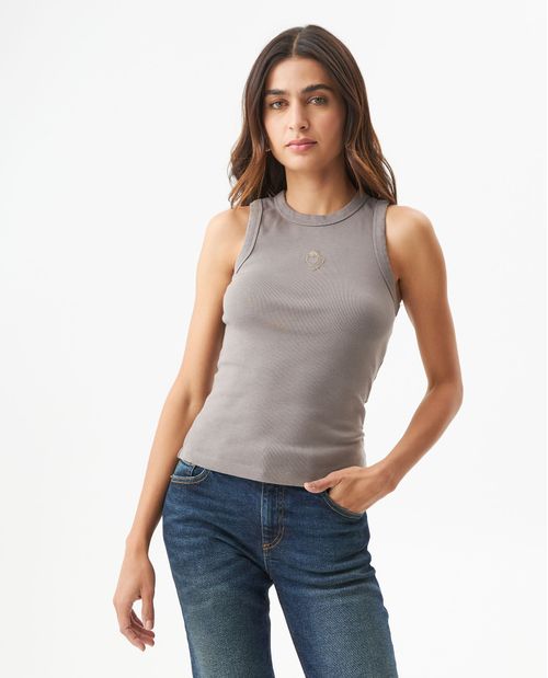 Camiseta Tipo Tank Sin Mangas para Mujer