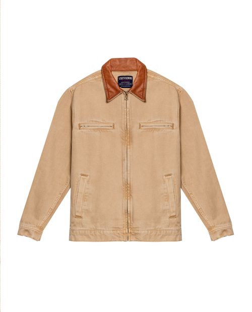 Chaqueta Tipo Biker en Denim para Hombre