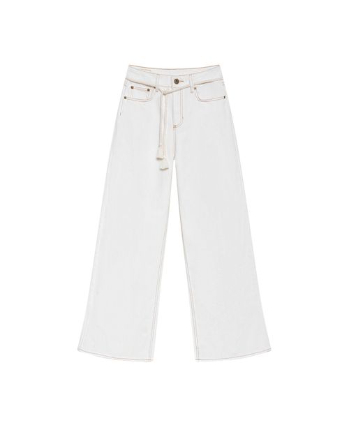 Jean Special Fit Wide Leg Tiro Alto para Mujer en Algodón, Lujo