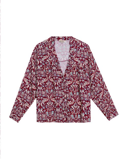 Camisa Silueta Amplia Manga Larga para Mujer