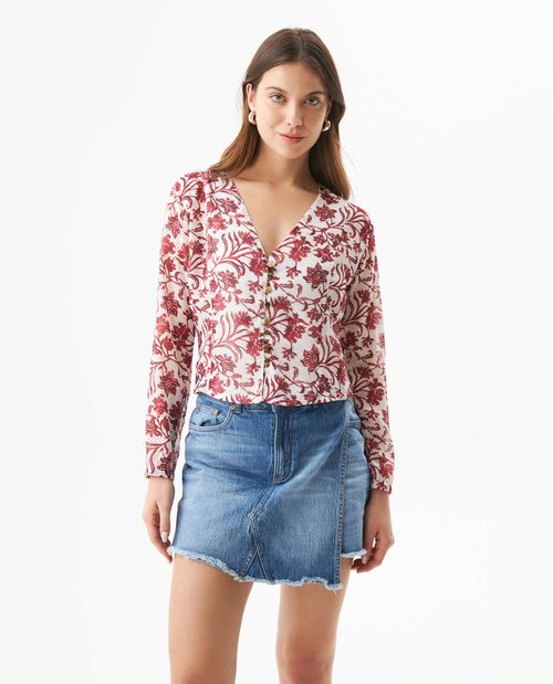 Blusa Silueta Ajustada para Mujer