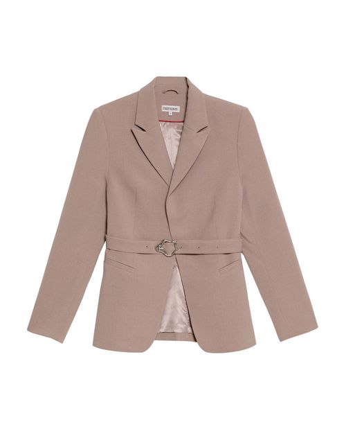 Blazer con Cinturón para Mujer