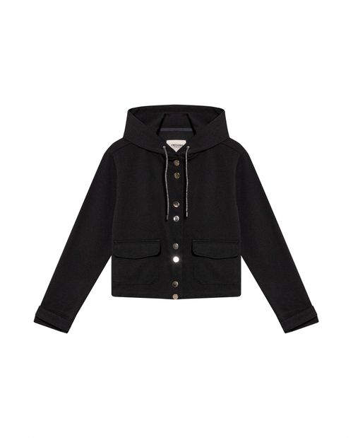 Chaqueta Silueta Recta con Capucha para Mujer