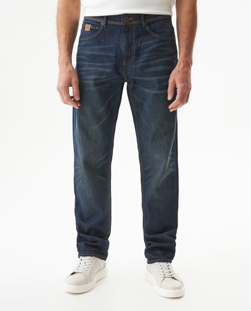 Jean Revenge Straight Fit Tiro Alto de Hombre en Algodón, Travesía