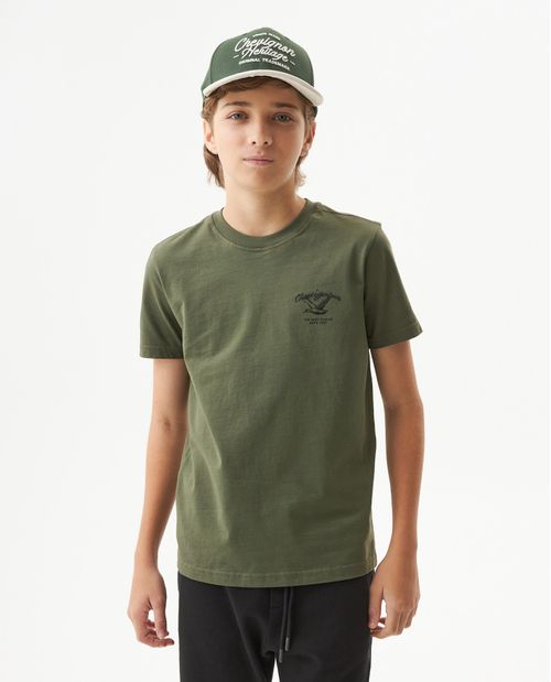 Camiseta Manga Corta Para Niño