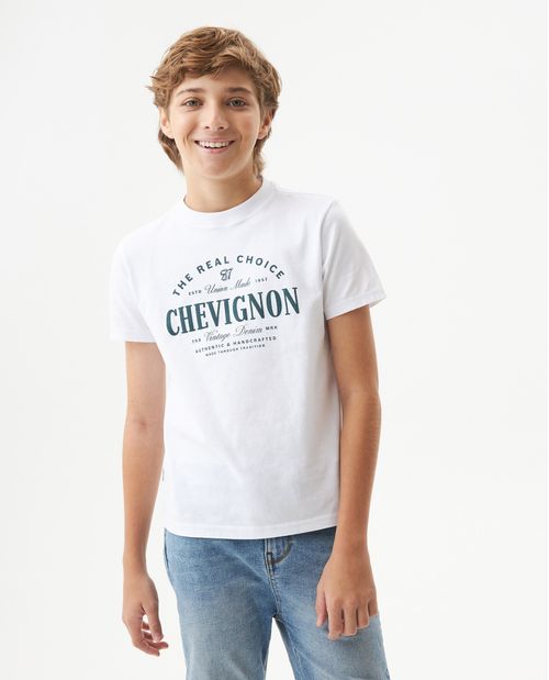 Camiseta Manga Corta Para Niño