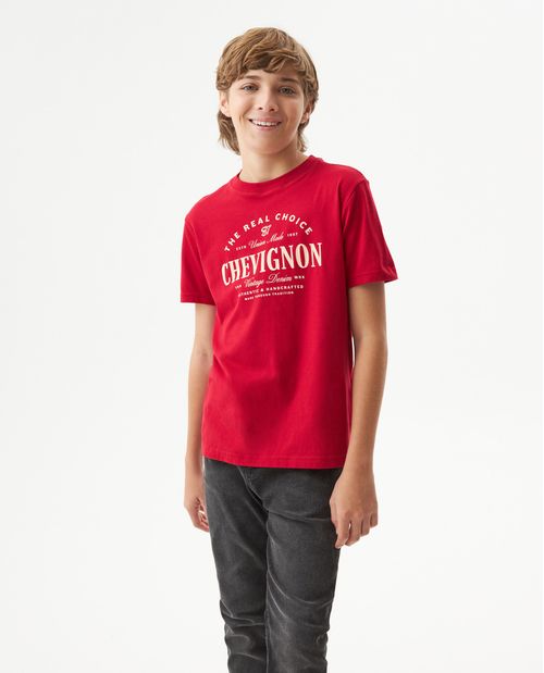 Camiseta Manga Corta Para Niño