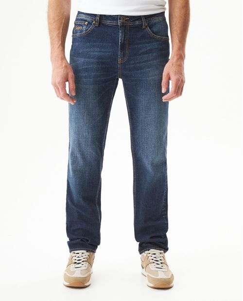 Jean Morrison Slim Fit para Hombre Tiro Medio en Algodón, Costero