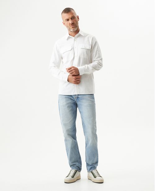 Jean Morrison para Hombre Slim Fit Tiro Medio en Algodón, Timonel