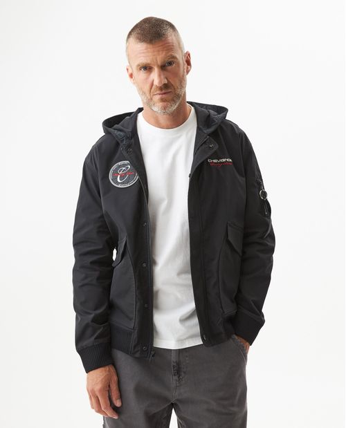 Chaqueta Tipo Bomber con Capucha para Hombre