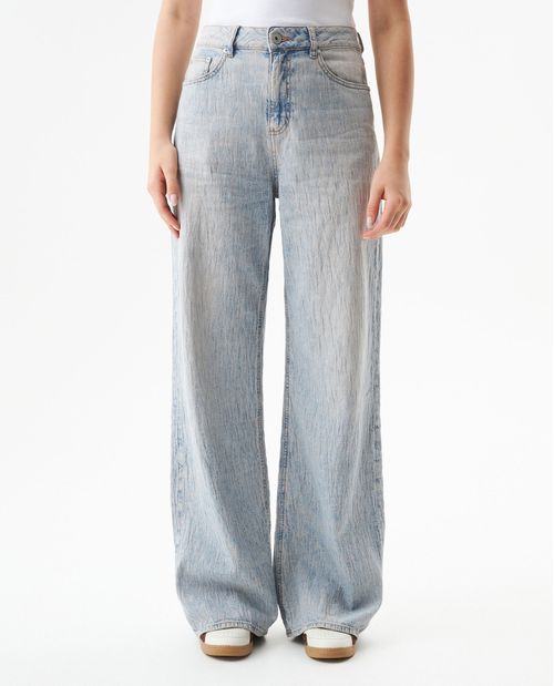 Jean Special Fit Wide Leg Tiro Alto para Mujer en Algodón, Celebración