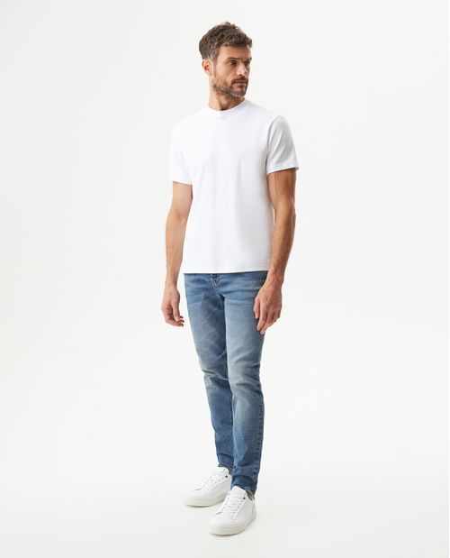 Jean Rider Skinny Fit Tiro Bajo para Hombre en Algodón Reciclado, Nocturno