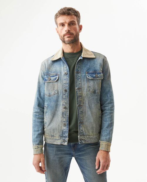 Chaqueta Tipo Trucker en Denim para Hombre