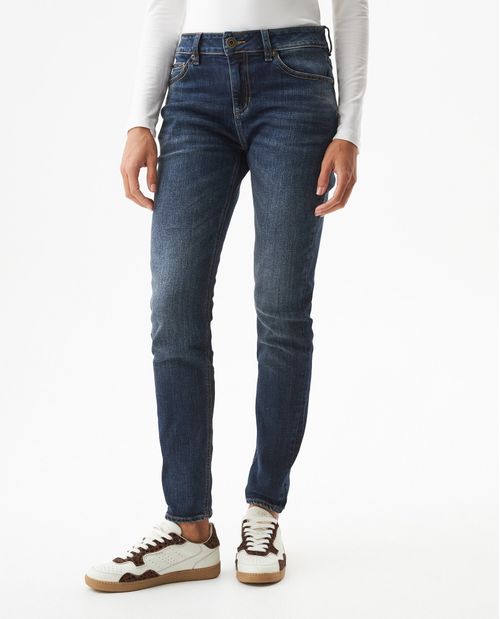 Jean Rusty Tiro Bajo para Mujer en Algodón y Poliéster, Horizonte