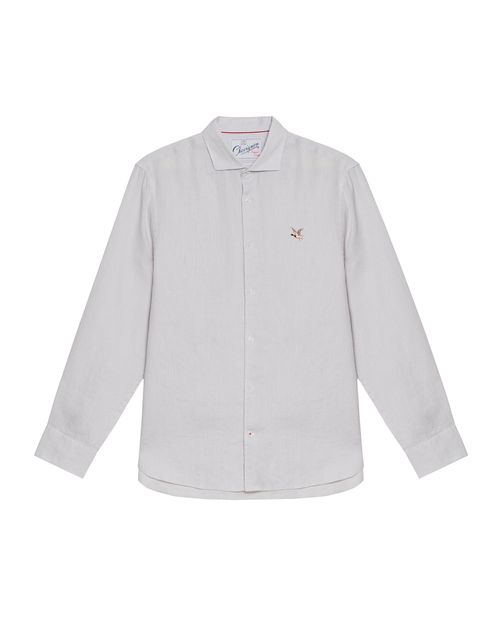 Camisa de Lino de Manga Larga para Hombre