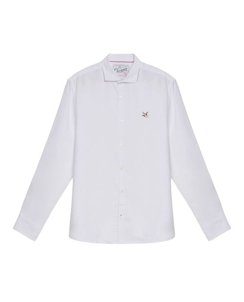 Camisa de Lino de Manga Larga para Hombre