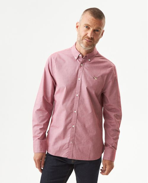 Camisa Oxfort Manga Larga para Hombre en Algodón