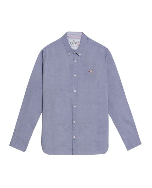 Camisa Oxfort Manga Larga para Hombre en Algodón