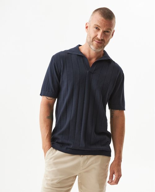 Camiseta Tipo Polo Tejida para Hombre
