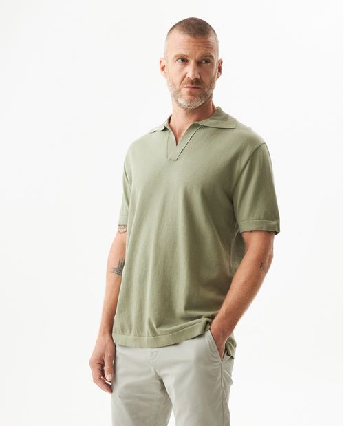 Camiseta Tipo Polo Tejida para Hombre