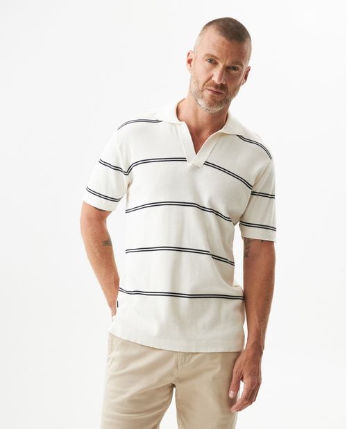 Camiseta Tipo Polo Tejida para Hombre