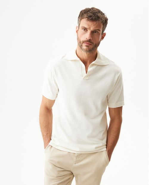 Camiseta Tipo Polo Tejida para Hombre